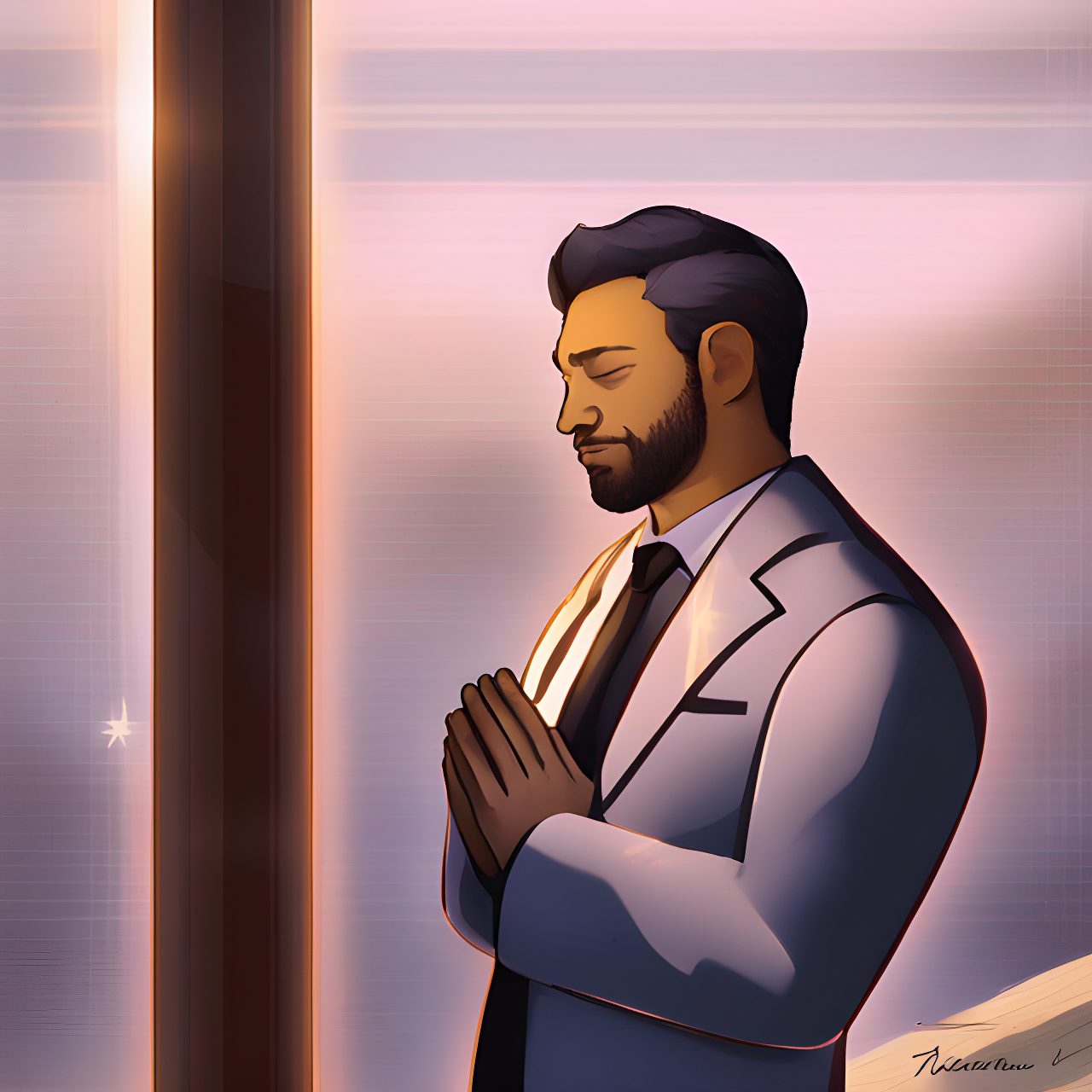 Prayers for a New Job digital art, trending on artstation, hd